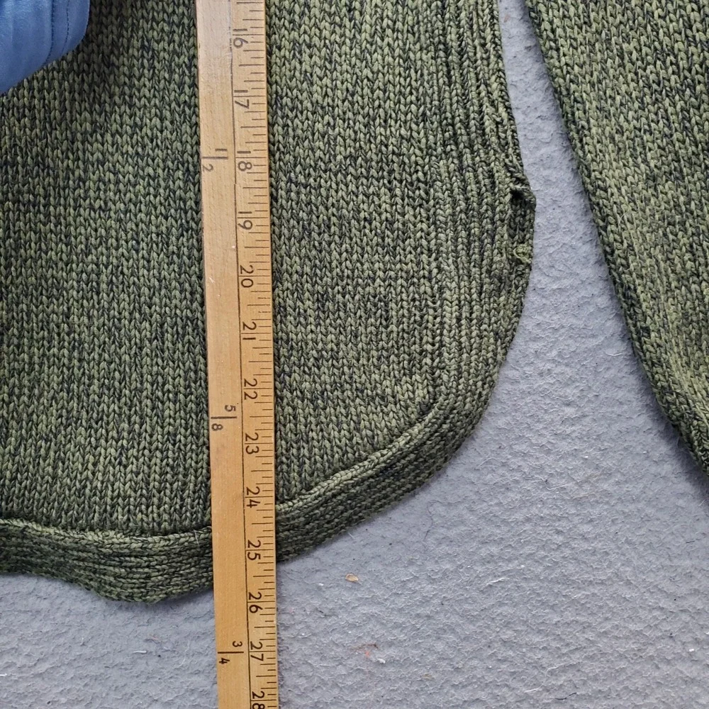 Cupcake Sweater Womens XS Green Knitted‎ Elbow Patch V-Neck Long Sleeve Pullover